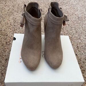 LC Lauren Conrad Women's Suede Ankle Booties